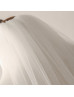 Ivory Plain Edge Tulle Wedding Veil Raw Edge Cathedral Veil